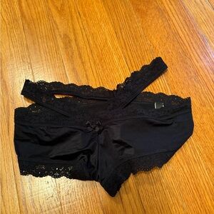 Victoria's Secret Black Lace Hipster Panty